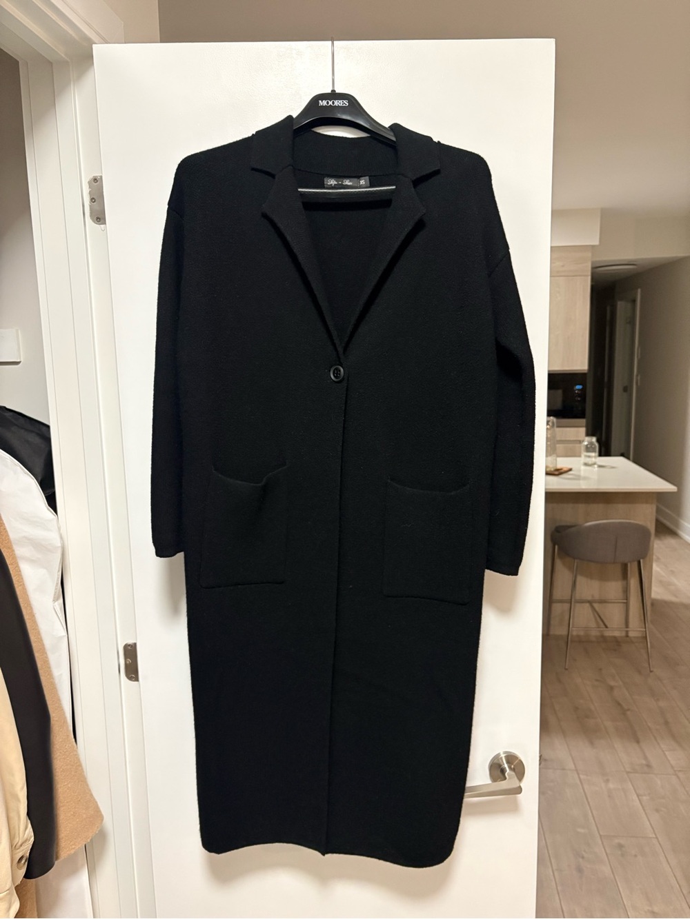 Long Black Coatigan by Lyla+Luxe